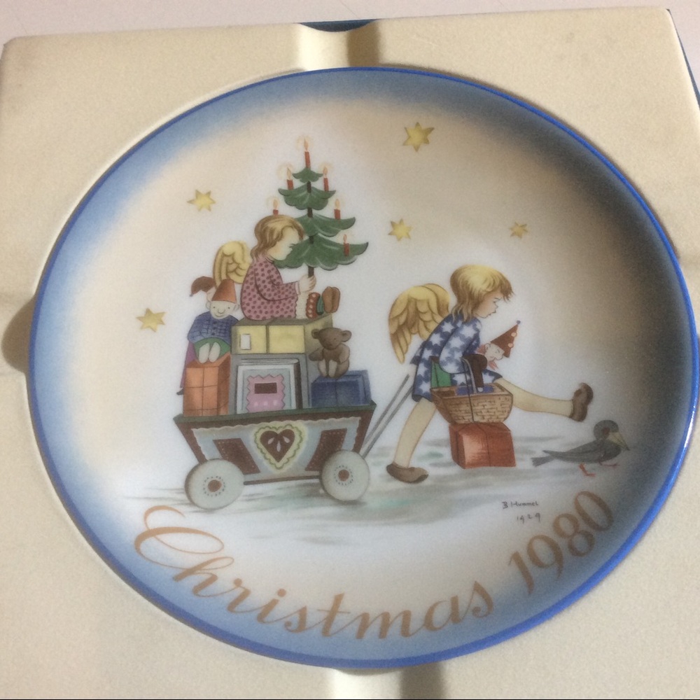 Parade into Toyland Christmas 1980 Plate Berta Hummel Schmidt Holiday Vintage